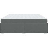  Konstrukcija postelje Temno siva 200 x 200 cm blago | Shoptok.si