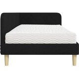  Kutni okvir kreveta Crna 90 x 190 cm tkanina | Eponuda.com