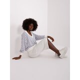 Fashion Hunters Basic set of grey and ecru with a short blouse | shoptok.hr