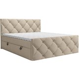 CARRYHOME POSTELJA Z VZMETNICO 200 cm x 200 cm , tekstil rjavosiva | Shoptok.si