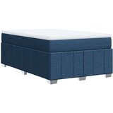 vidaXL Box spring postelja z vzmetnico modra 120x190 cm blago, (21306012) | Shoptok.si