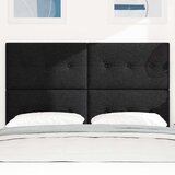  Uzglavlje s gumbarama Crno 160 cm Tkanina | shoptok.hr