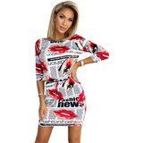 Numoco 13-150 Sports dress with pockets - WHITE with red LIPS | shoptok.hr