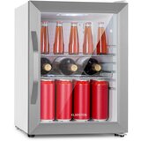 Klarstein beersafe m crystal white, hladilnik, 33 litrov, 2 polici, panoramska steklena vrata, nerjaveče jeklo Cene