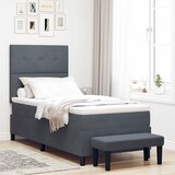  s opruga kutije Tamno siva 190 x 90 cm Baršun | shoptok.hr