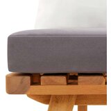  Klupa s jastucima 115 cm od masivnog bagremovog drva | shoptok.hr