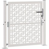 vidaXL Vrtna vrata 105x105 cm preperevanje jeklena križna oblika | Shoptok.si