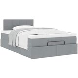  Otomanski krevet s madracem svjetlosivi 120x190 cm tkanine | shoptok.hr