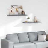  Plutajuće zidne police 2 kom sive 90 x 23,5 x 3,8 cm MDF | shoptok.hr