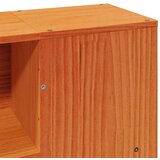 vidaXL Posteljni okvir brez vzmetnice voščeno rjav 160x200 cm borovina | Shoptok.si