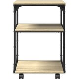  Stalak za pisač 3 razine boja hrasta sonome 43x48x64 cm drveni | shoptok.hr