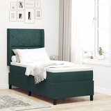  Krevet s opruga kutije Tamnozelena 80 x 200 cm Baršun | shoptok.hr