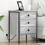  Noćni ormar 2 pcs Siva Sonoma 42 x 41 x 61 cm Konstruirano drvo | shoptok.hr