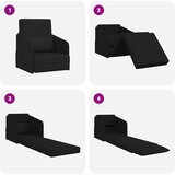  Krevet na razvlačenje Crna 65 x 80 x 83 cm tkanina | shoptok.hr