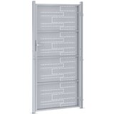  Dvorišna vrata - Vrtna vrata Srebrno 96 x 180 cm Nehrđajući čelik | shoptok.hr