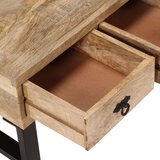  Stolić za kavu s 3 ladice od masivnog drva manga 90 x 50 x 35 cm | shoptok.hr