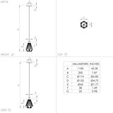 Eglo Adwickle viseća lampa E27, 17 cm, crna/prirodna nit, 43776 | shoptok.hr