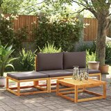 Vrtni tabure s jastukom 65x65x29 cm od masivnog drva bagrema | shoptok.hr