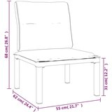  6-dijelna vrtna garnitura crno-siva od poliratana | shoptok.hr