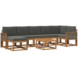 vidaXL Zunanja garnitura za sedenje 8 pcs Naravna in antracitna, (5000281066) | Shoptok.si