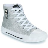 Karl Lagerfeld Visoke superge Z31171 Srebrna Cene