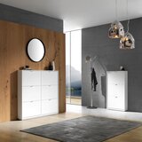 XORA omara z loputami za čevlje bela, barve nerjavečega jekla | Shoptok.si