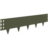  Ograda oko Travnjaka 10 pcs 100 x 25 cm Čelik Maslinastozelena | shoptok.hr
