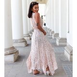 UR/CEO Beige floral dress Napolitano | shoptok.hr
