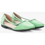 Gemre Green semi-transparent Juva ballet flats | ePonuda.com