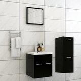 Maison Chic Komplet kopalniškega pohištva - Kopalniški sestavi črne barve iverna plošča, (21787639) | Shoptok.si