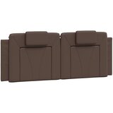 Maison Chic posteljno vzglavje - vzglavna omarica - vzglavna stranica rjava 120 cm umetno usnje, (21704279) | Shoptok.si