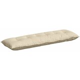 vidaXL Poglavni vzglavnik krema 160 x 19 x 50 cm blago, (5000278487) Cene