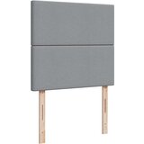 vidaXL Okvir kreveta s oprugama i madrac svjetlosivi 90x200cm tkanina | shoptok.hr