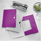  FASCIKL KLAPA S GUMICOM PP A4 WOW LEITZ 45990162 LJUBIČASTI | shoptok.hr