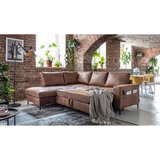 Miuform Smeđa sklopiva kutna garnitura od imitacije kože (s lijevim kutom) Lofty Lilly – | shoptok.hr