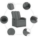  Električni naslonjač od tkanine tamnosivi | shoptok.hr