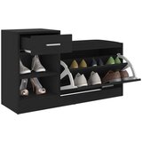 vidaXL Klupa za cipele crna 94,5 x 31 x 57 cm od iverice | shoptok.hr