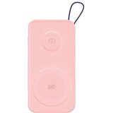 3mk PowerBank PastelUp Wireless Qi MagSafe 10 000 mAh 22,5 W USB A / C, Roza, (21703467) Cene