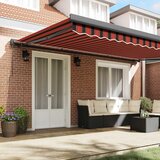 Povlačivi tende Crvena i Crna 500 × 300 cm Platno i Aluminij | shoptok.hr