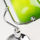  Brilagi - Stona lampa BANK OFFICE 1xE27/60W/230V sjajni hrom/zelena | Eponuda.com