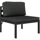vidaXL Modularna srednja sofa s jastucima aluminijska antracit Cijene