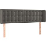  Vzglavje z ušesi temno sivo 147x16x78/88 cm žamet, (20793753) | Shoptok.si