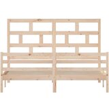  Posteljni okvir iz trdne borovine 180x200 cm, (20644846) | Shoptok.si