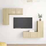  Komplet TV omaric 4-delni sonoma hrast iverna plošča, (20912961) | Shoptok.si