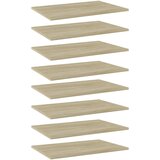 Police za knjige 8 kom boja hrasta sonome 60x40x1,5 cm iverica u