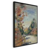 Slika - Pierre-Auguste Renoir – Paysage d\'Essoyes 80x120 U crnom drvenom okviru | shoptok.hr