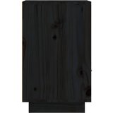  Noćni ormarići 2 kom crni 40 x 34 x 55 cm od masivne borovine | shoptok.hr
