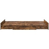  Krevet s ladicama Dimljeni hrast 120 x 190 cm Konstruirano drvo | shoptok.hr