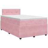  Boxspring krevet s madracem Ružičasta 120 x 190 cm Baršun | shoptok.hr