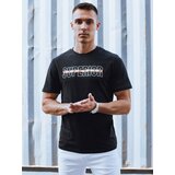 DStreet Koszulka męska z nadrukiem czarna | shoptok.hr